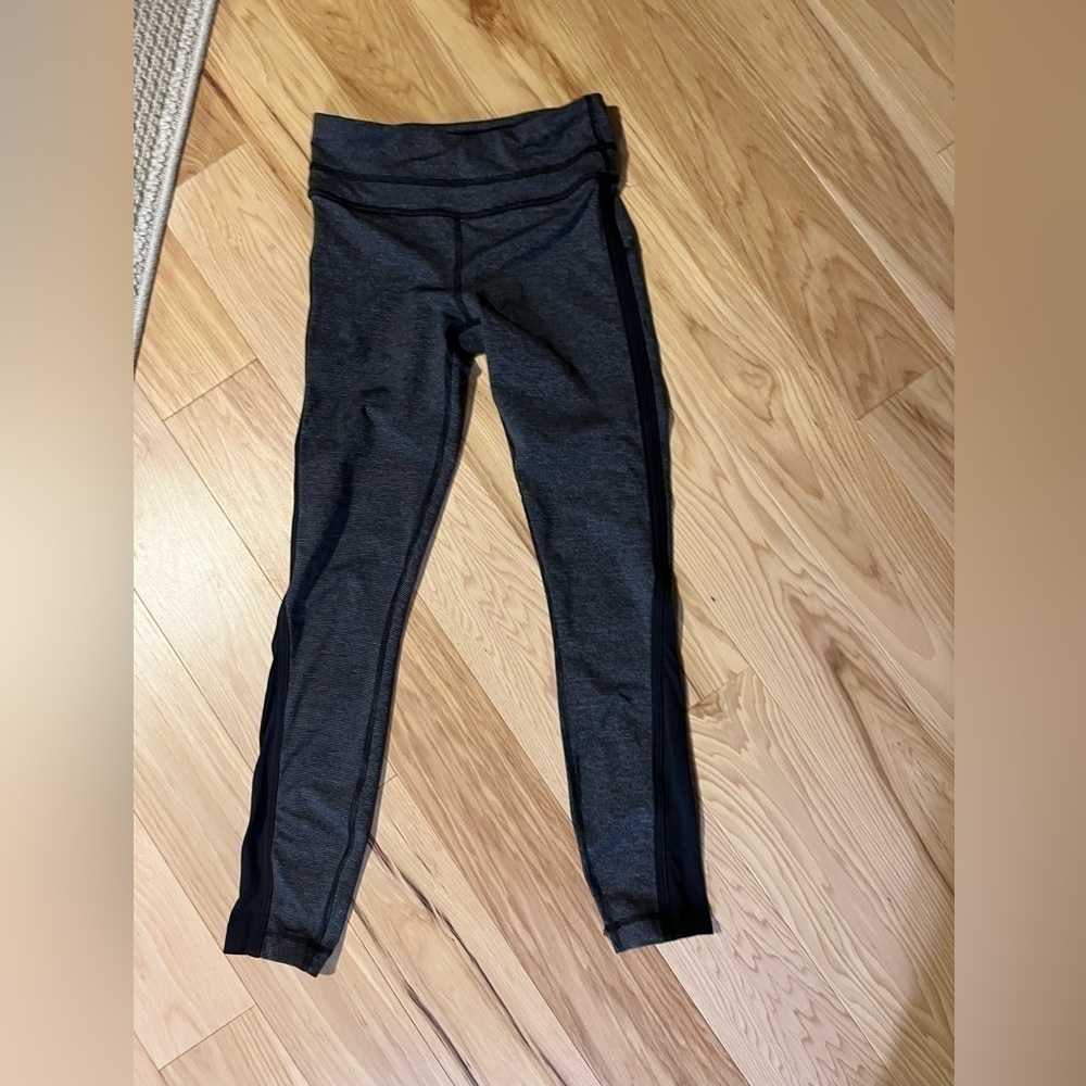 Lululemon Run Pace Tight Wee Stripe Black Heathered Black / Black - Picture 5 of 8